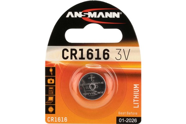 ANSMANN Piles lithium 5020132 CR1616 blister de 1