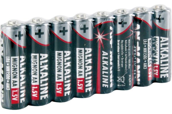 ANSMANN Piles alcalines 5015280 LR6 / AA pack de 8