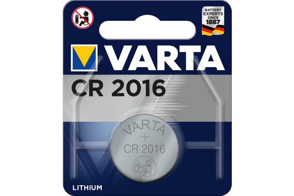 VARTA Piles lithium 6016101401 CR2016 blister de 1