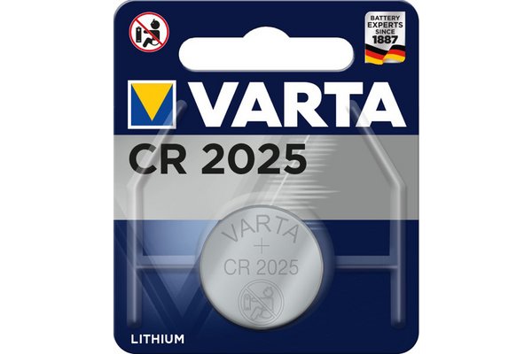 VARTA Piles lithium 6025101401 CR2025 blister de 1