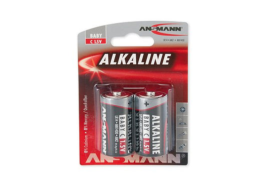 ANSMANN Piles alcalines 1513-0000 LR14 / C blister de 2