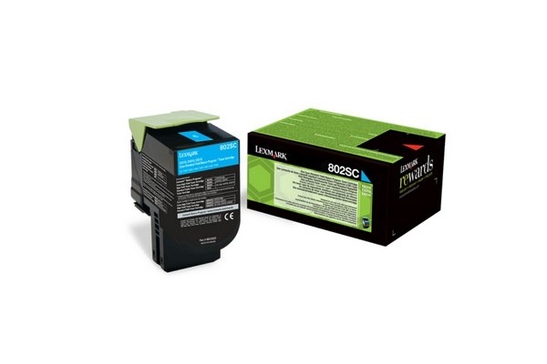 Toner LEXMARK 80C2SCE 800S2 - Cyan