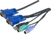Dexlan cordon combo kvm VGA+USB - 3,0m