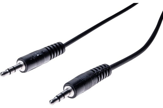 Cordon stéreo jack 3.5 mm noir - 2 m