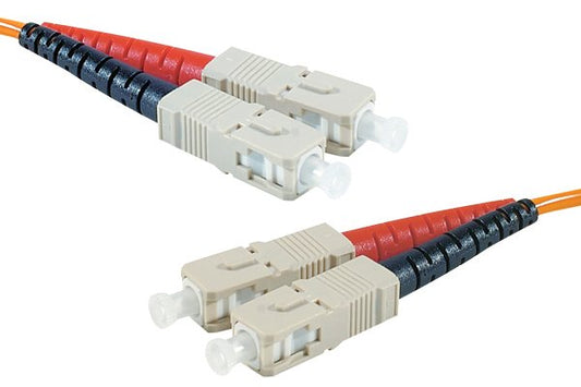 Jarretière optique duplex HD multi OM2 50/125 SC-UPC/SC-UPC orange - 10 m