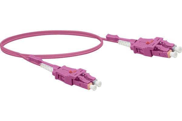 Jarretière optique duplex UHD uniboot OM4 50/125 LC-UPC/LC-UPC erika - 2 m
