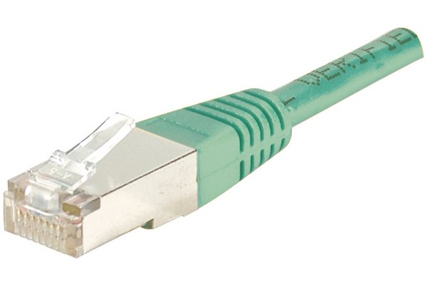 Cordon RJ45 catégorie 6 F/UTP vert - 10 m