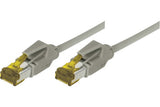 Cordon RJ45 sur câble catégorie 7 S/FTP LSOH snagless gris - 10 m