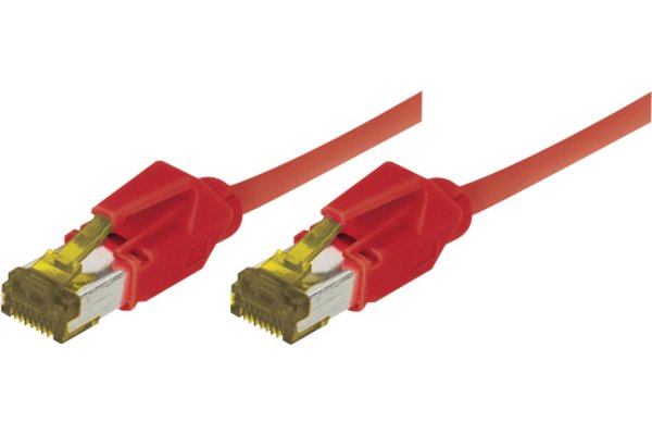 Cordon RJ45 sur câble catégorie 7 S/FTP LSOH snagless rouge - 2 m