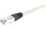 Cordon RJ45 catégorie 6 S/FTP LSOH PoE++ gris - 10 m