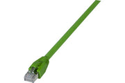 Cordon RJ45 catégorie 6A S/FTP LSOH PUR snagless vert - 1 m