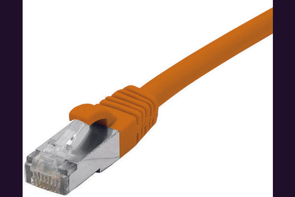 Cordon RJ45 catégorie 6 F/UTP LSOH snagless orange - 0,3 m