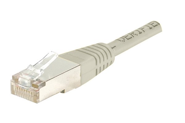 Cordon RJ45 catégorie 6A S/FTP gris - 30 m