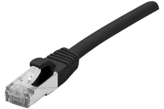 DEXLAN Cordon RJ45 catégorie 6A S/FTP LSOH snagless noir - 0.3 m