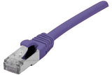 DEXLAN Cordon RJ45 catégorie 6A S/FTP LSOH snagless violet - 0,15 m