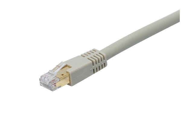 Cordon RJ45 catégorie 8.1 S/FTP LSOH gris - 5 m