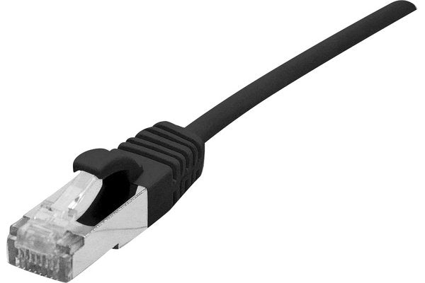 Cordon RJ45 catégorie 6A S/FTP LSOH Ultra Fin noir - 5 m
