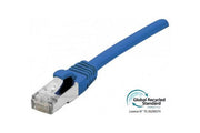 Cordon RJ45 certifié GRS CAT 6 F/UTP snagless bleu - 0,3 m