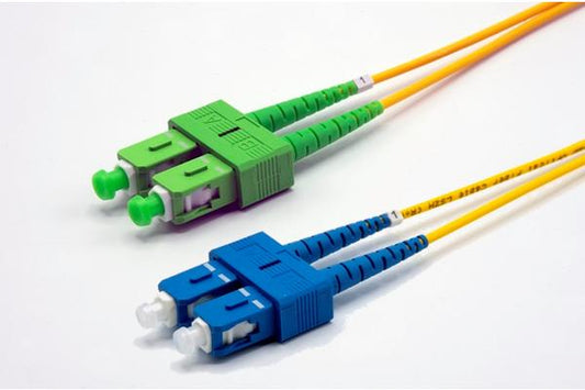 Jarretière zip 2,0mm OS2 G652D SC-APC/SC-UPC LSZH jaune 2m