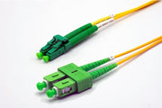 Jarretière zip 2,0mm OS2 G652D SC-APC/LC-APC LSZH jaune 5m