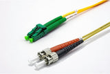 Jarretière zip 2,0mm OS2 G652D LC-APC/ST-UPC LSZH jaune 7m
