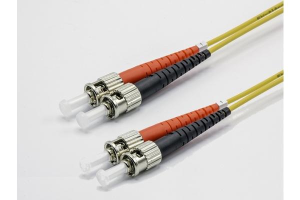 Jarretière zip 2,0mm OS2 G652D ST-UPC/ST-UPC LSZH jaune 10m