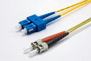 Jarretière zip 2,0mm OS2 G652D SC-UPC/ST-UPC LSZH jaune 1m