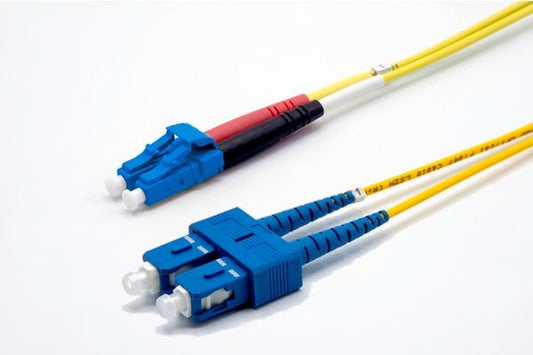 Jarretière zip 2,0mm OS2 G652D SC-UPC/LC-UPC LSZH jaune 2m