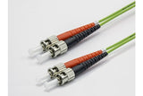 Jarretière zip 2,0mm OM5 50/125 ST-UPC/ST-UPC LSZH lime 3m