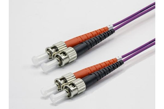 Jarretière zip 2,0mm OM4 50/125 ST-UPC/ST-UPC LSZH magenta 5m