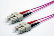Jarretière zip 2,0mm OM4 50/125 SC-UPC/SC-UPC LSZH magenta 30m