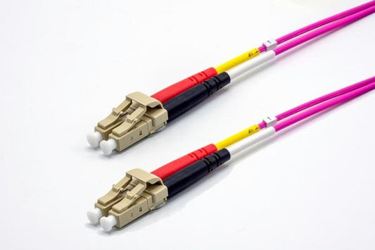 Jarretière zip 2,0mm OM4 50/125 LC-UPC/LC-UPC LSZH magenta 2m