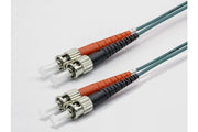 Jarretière zip 2,0mm OM3 50/125 ST-UPC/ST-UPC LSZH aqua 15m
