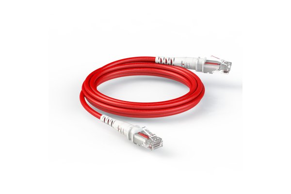 THEPATCHCORD Cordon RJ45 CAT 6A U/UTP rouge - 0,9 m