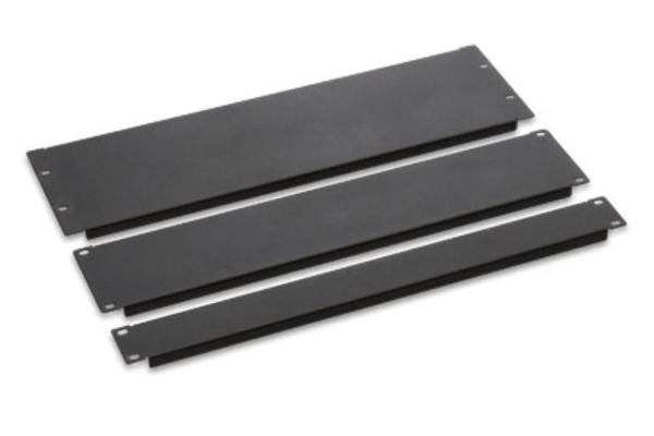 Panneau obturateur plein, 1U, noir