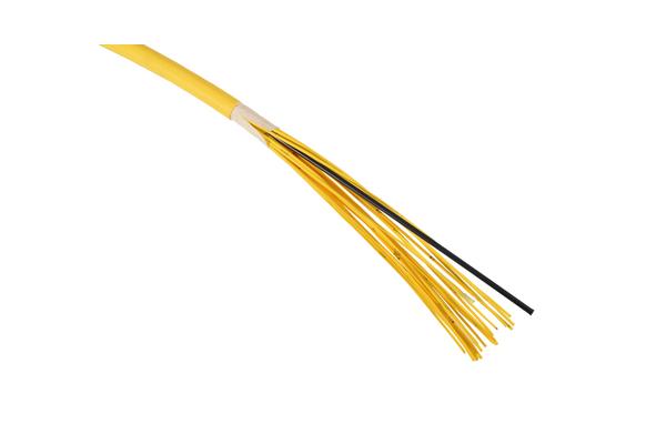 Câble intérieur break-out monomode 2 mm structure serrée, LSZH, 6 FO, OS2, jaune