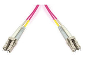 Jarretière opt. multimode 50/125 OM4 LCUPC/LCUPC duplex zip, std, magenta, 1 m