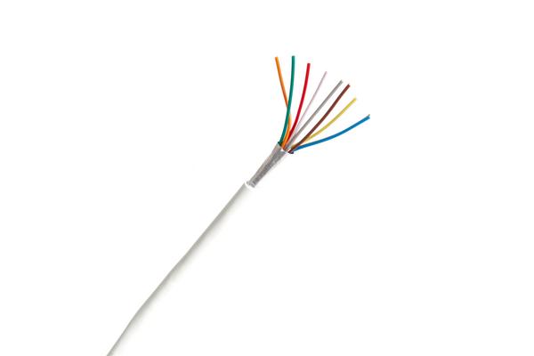 Câbles d alarme souple LSZH, 10x0,22 mm², touret 500 m, blanc