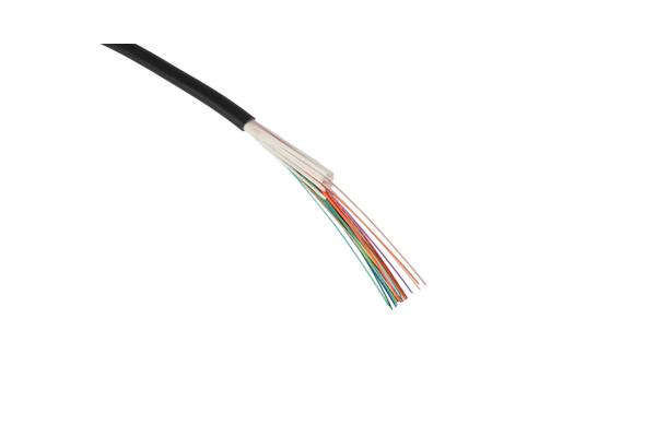 Câble int/ext MM TB, 900 µm, serrée, armé verre, LSZH, 12 FO, OM3, noir