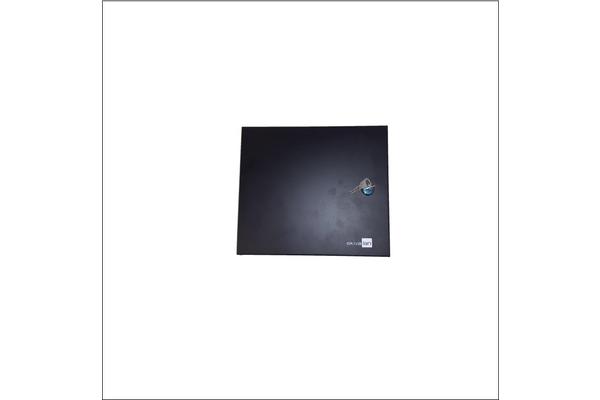 Coffret optique métallique taille 1 6 traversées LC duplex monomodes V2, noir