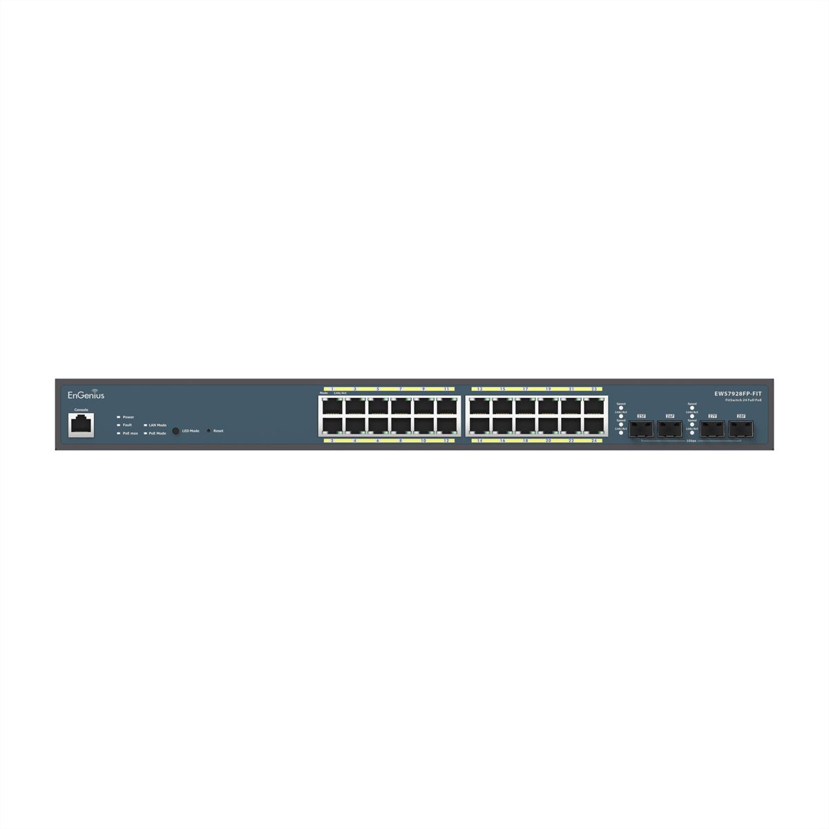 ENGENIUS EWS72928-FIT FitSwitch 24 GIGABIT PoE+ 185W & 2 SFP