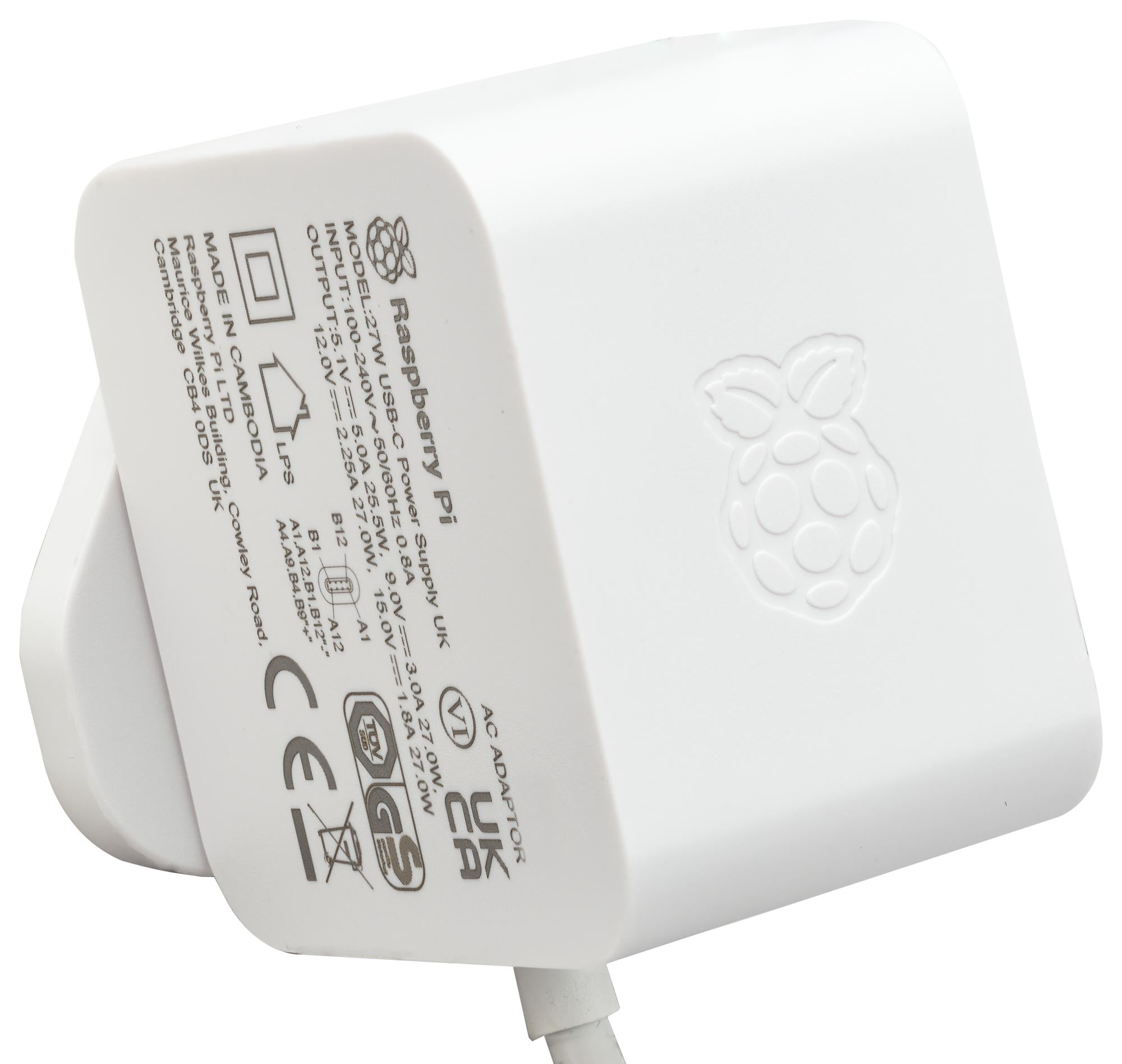RASPBERRY PI 5 ALIMENTATION OFFICIELLE