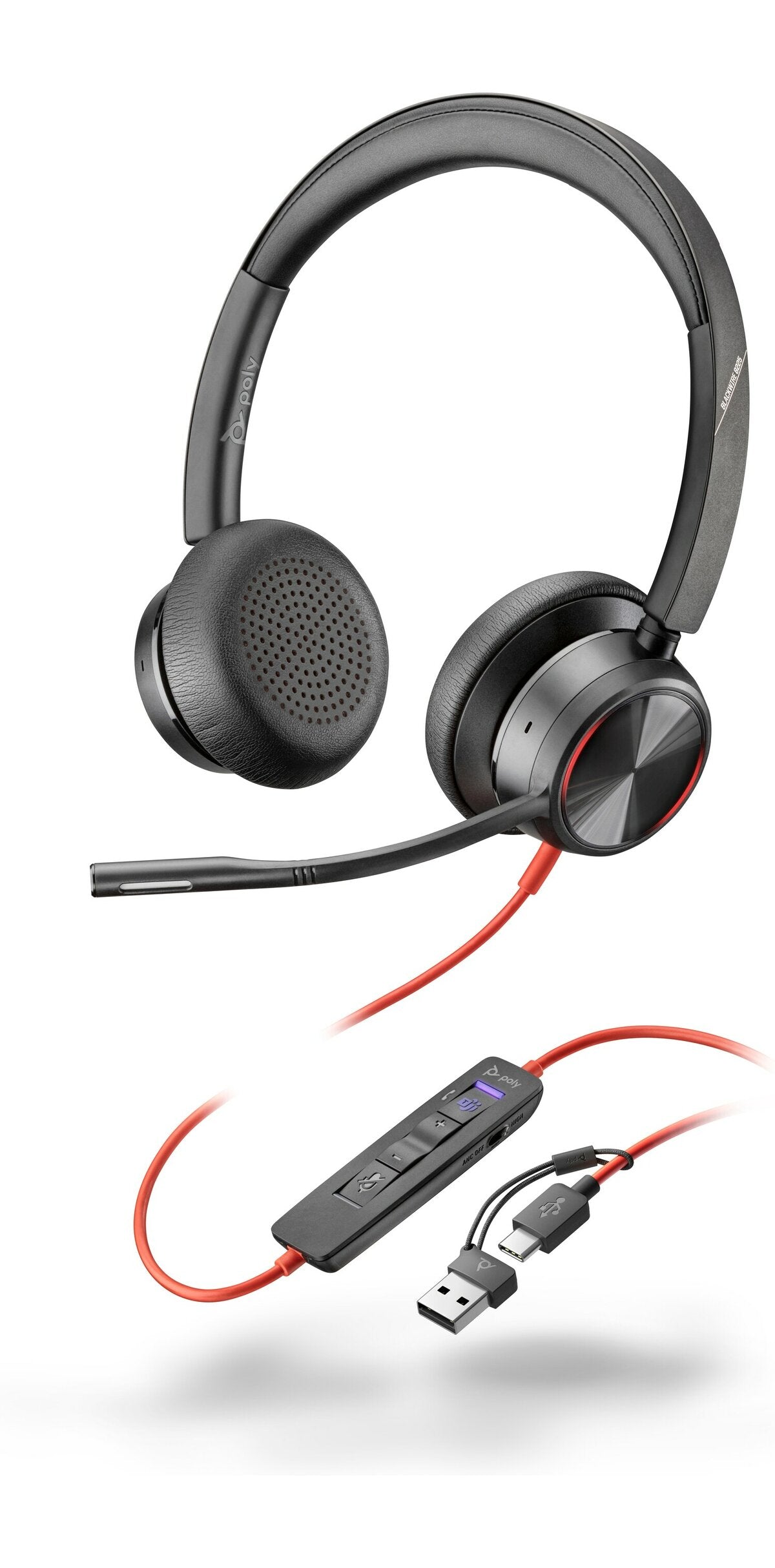 Poly BW 8225 Stereo -M USB-C HS+USB-C/A