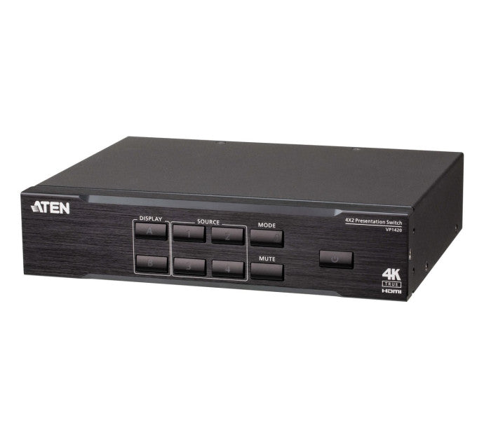 ATEN VP1420 Switch/Matrice 4K-  In 3 HDMI+VGA - Out 2 HDMI