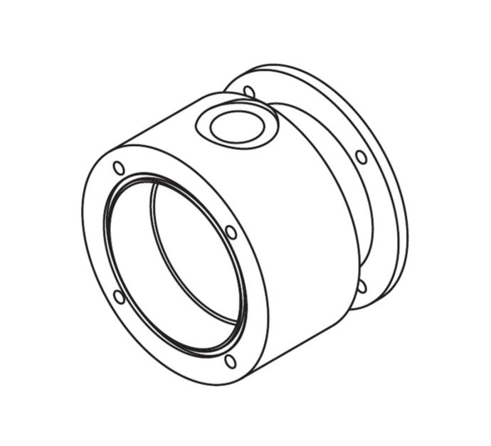 BOSCH PLATINE DE FIXATION AVEC PASSAGE DE CÂBLE MIC 400 BLANC/SABLE/ MIC-DCA-WD