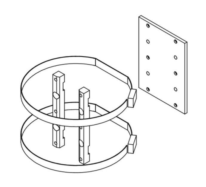 BOSCH PLATINE DE FIXATION POUR MONTAGE SUR MÂT/ MIC-PMB