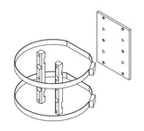 BOSCH PLATINE DE FIXATION POUR MONTAGE SUR MÂT/ MIC-PMB
