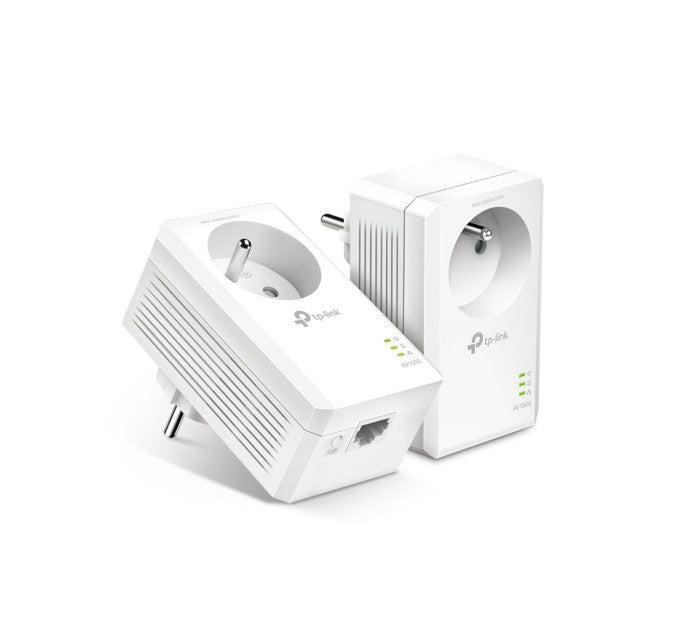 TP-LINK TL-PA7017P KIT (FR) Pack de 2 CPL AV1000 avec prise Gigogne Française