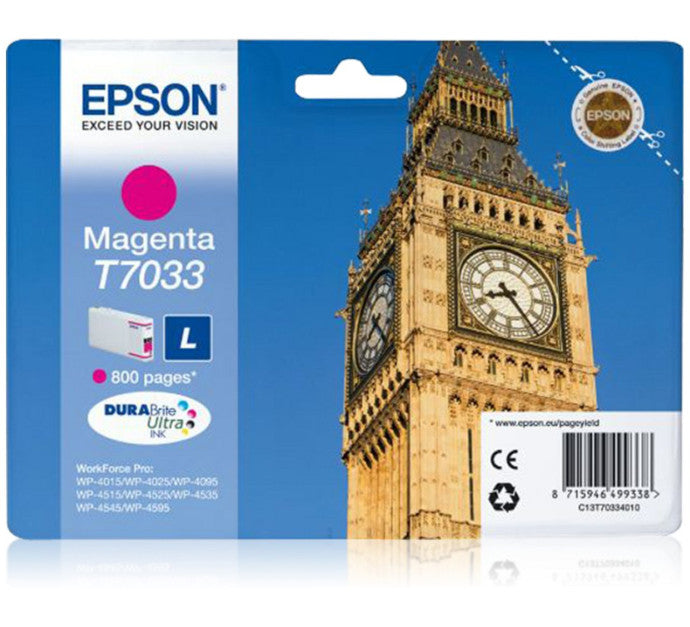 Cartouche EPSON C13T70334010 Série BIG BEN - Magenta