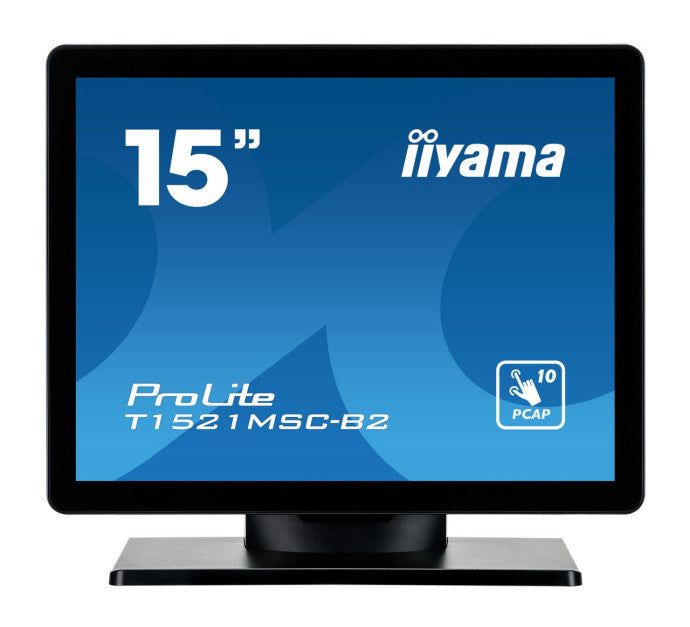 15" PCAP Bezel Free Front 10P Touch 1024